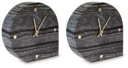 Janmour - Table Clock (Set of 2) - Black