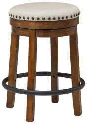 Valebeck - Brown / Black - UPH Swivel Stool
