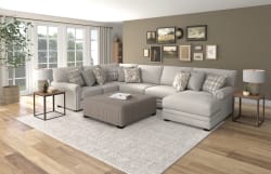 Livingston - 40" Cocktail Ottoman - Slate