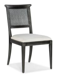 Charleston - Upholstered Seat Side Chair (Set of 2) - Black / Gray