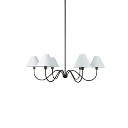 Whitney - Chandelier - Blackened Bronze