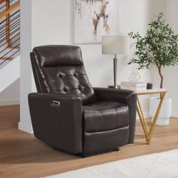 All Star - Power Recliner With Power Headrest & USB - Jazz Brown