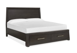 Tauren - Complete California King Panel Storage Bed - Coffee Bean