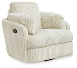 Tie-Breaker - Ivory - Swivel Glider Recliner