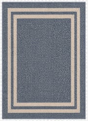 Laddsworth - Indoor/Outdoor 8' x 10' Rug - Blue / Ivory