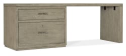 Linville Falls - 84" Desk With Lateral File - Gray