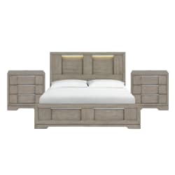 Kelis - King 3 Piece Bedroom Set - Gray