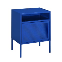 Ember - Blue Nightstand With Usb