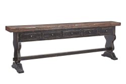 Barrett - 5-Drawer Server - Dark Brown