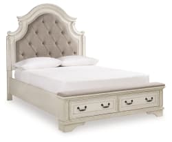 Realyn - Queen Upholstered Bed - Two-tone