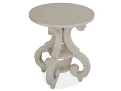 Bronwyn - Round Accent Table - Alabaster