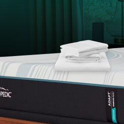 Tempur-Adapt - Tempur-Adapt Luxe Egyptian Cotton Sheets - White - Split King