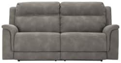 Next-gen Durapella - Slate - 2 Seat Power Reclining Sofa Adj Hdrest