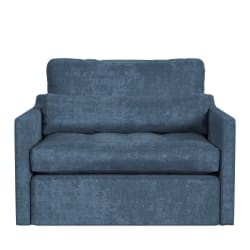 Slope - Tufted Swivel Chair-And-A-Half - Lux Peacock