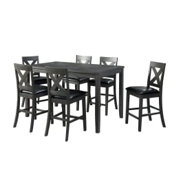 Alex - 7 Piece Dining Set - Gray