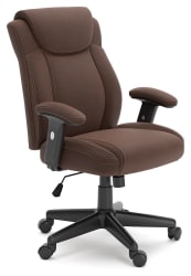 Corbindale - Brown - Home Office Swivel Desk Chair