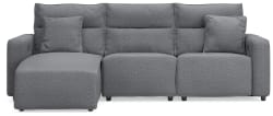 Modmax II - 3-Piece Power Reclining Sofa With LAF Press Back Power Chaise - Salt And Pepper