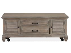 Lancaster - Lift Top Storage Cocktail Table (With Casters) - Dove Tail Gray