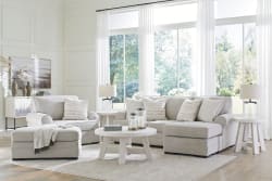 Eastonbridge - 3 Pc. - Sofa Chaise, Chair And A Half, Ottoman - Shadow