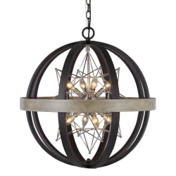 Polaris - 8 Light Pendant - Bronze / Nickel / Silver