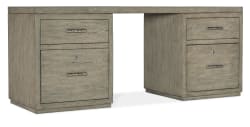 Linville Falls - 72" Desk With Two Files - Gray