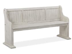 Bronwyn - Bench With Back - Alabaster