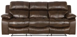 Positano - Top Grain Italian Leather Reclining Sofa - Cocoa