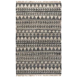 Solana - 5' x 8' Rug - Distressed Black Natural
