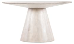Commerce And Market - Madison Round Dining Table - White