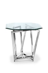 Lenox Square - Octagonal End Table - Nickel