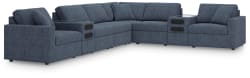 Modmax - 8-Piece Sectional With 2 Audio System Consoles - Ink