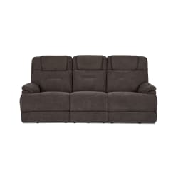 Zofa - Power Sleep Sofa With Power Headrests & Lumbar - Umber