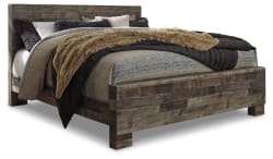 Derekson - King Panel Bed - Multi Gray