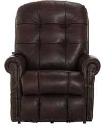 Madison - Power Lift Lay Flat Recliner With Heat & Massage (Italian Leather) - Walnut