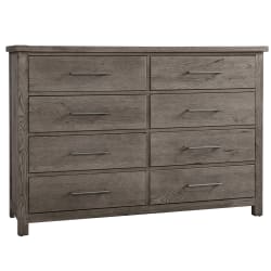 Dovetail - 8-Drawer Dresser - Mystic Gray