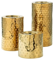 Marisa - Gold Finish - Candle Holder Set (Set of 3)