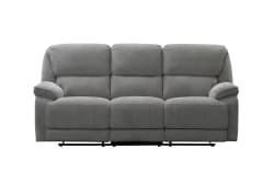 Hooper - Sofa, Manual Recline - Alma-Gray