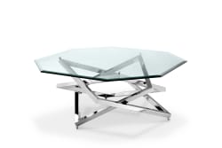 Lenox Square - Octagonal Cocktail Table - Nickel