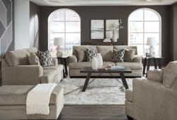 Stonemeade - 4 Pc. - Sofa, Loveseat, Chair And A Half, Ottoman - Taupe