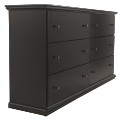 Maribel - Black - Six Drawer Dresser