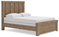Oliandon - Queen Panel Bed - Light Brown