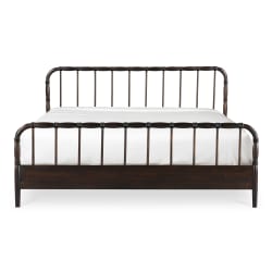 Vivian - King Bed - Dark Brown