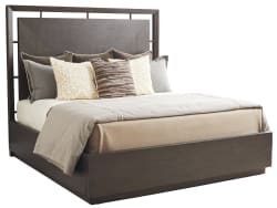 Park City - Sundance Panel Bed 5/0 Queen - Dark Brown