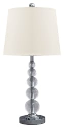 Joaquin - Clear / Silver Finish - Crystal Table Lamp (Set of 2)