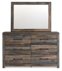 Drystan - Dresser, Mirror - Brown / Beige