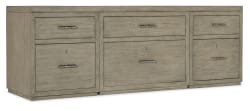 Linville Falls - 84" Credenza With Two Files And Lateral File - Gray