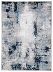 Leonelle - White / Blue / Gray - Large Rug