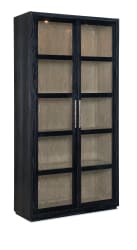 Linville Falls - Shou Sugi Ban Curio Cabinet - Black