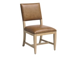 Montecito - Colburn Leather Upholstered Side Chair - Light Brown