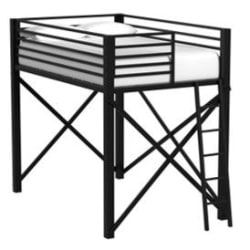 Talia - Full Loft Bunk And Ladder - Black